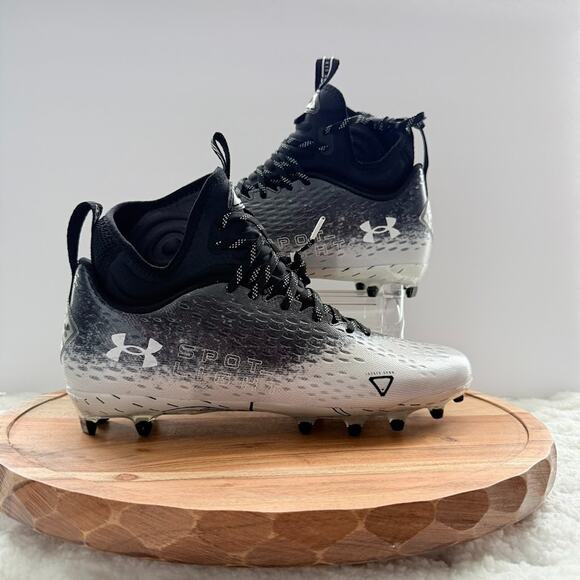 Under Armour Spotlight Lux MC‎ 2.0 football cleats Sz 13 Black White New main image 10